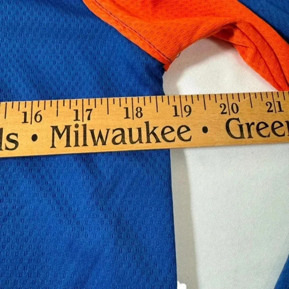 Florida Gators 1/4 Zip Shirt Adult M Blue Orange Long Sleeve Pullover Mens - Picture 8 of 12